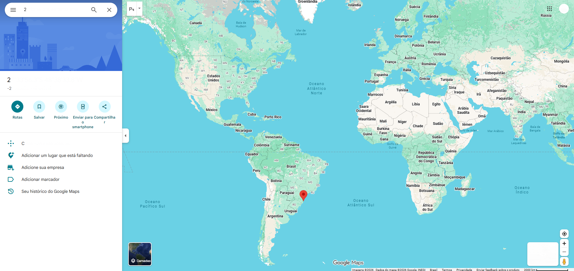 Detalhes do mapa e redirecionamento