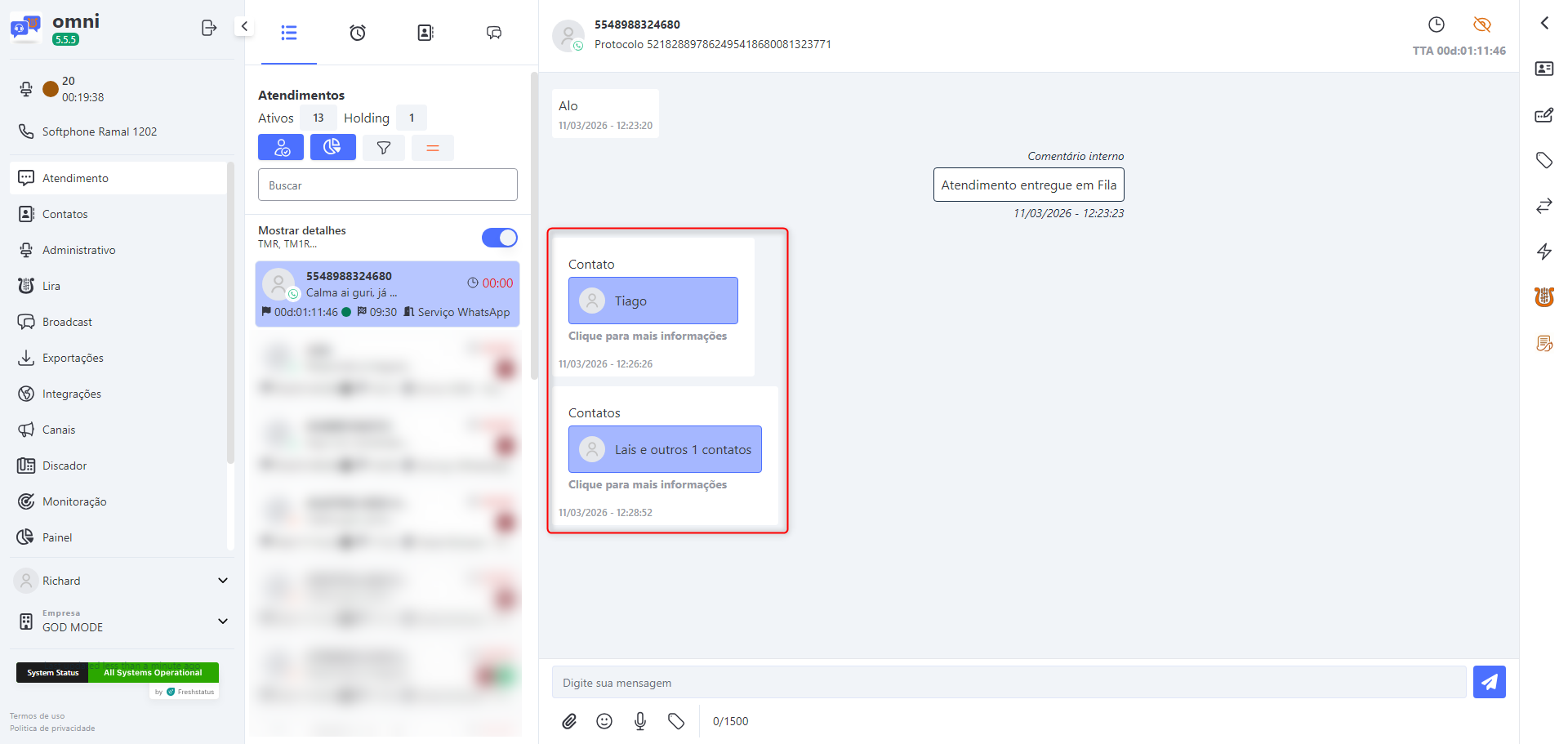 :class=sombracaixa Recebimento de contato de WhatsApp