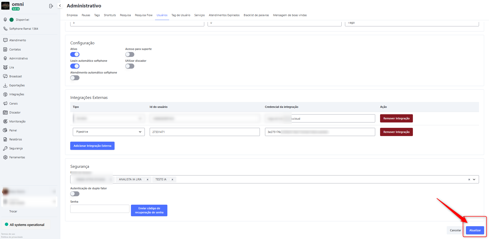 Módulo Administrativo Omni
