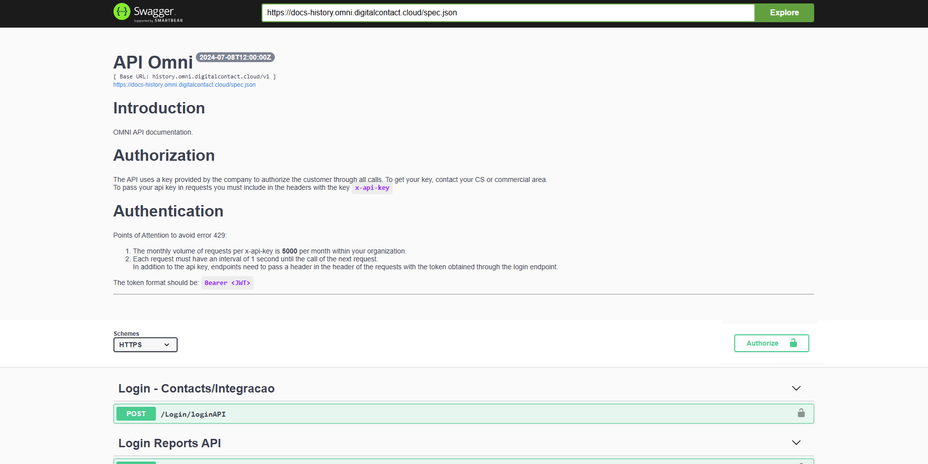 Colar x_api_key 1